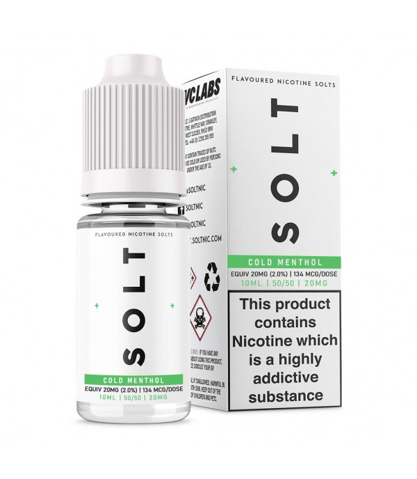 Solt E-Liquids - Cold Menthol - 10ml