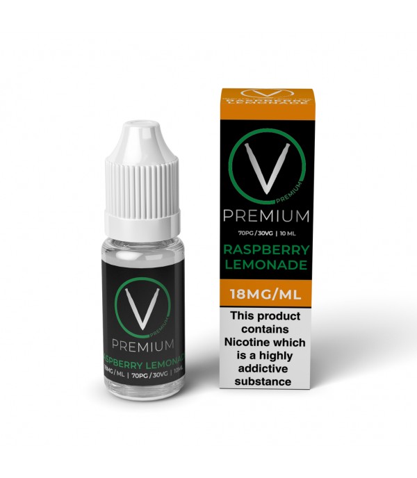 V Premium High PG - Raspberry Lemonade E-Liquid (10ml)